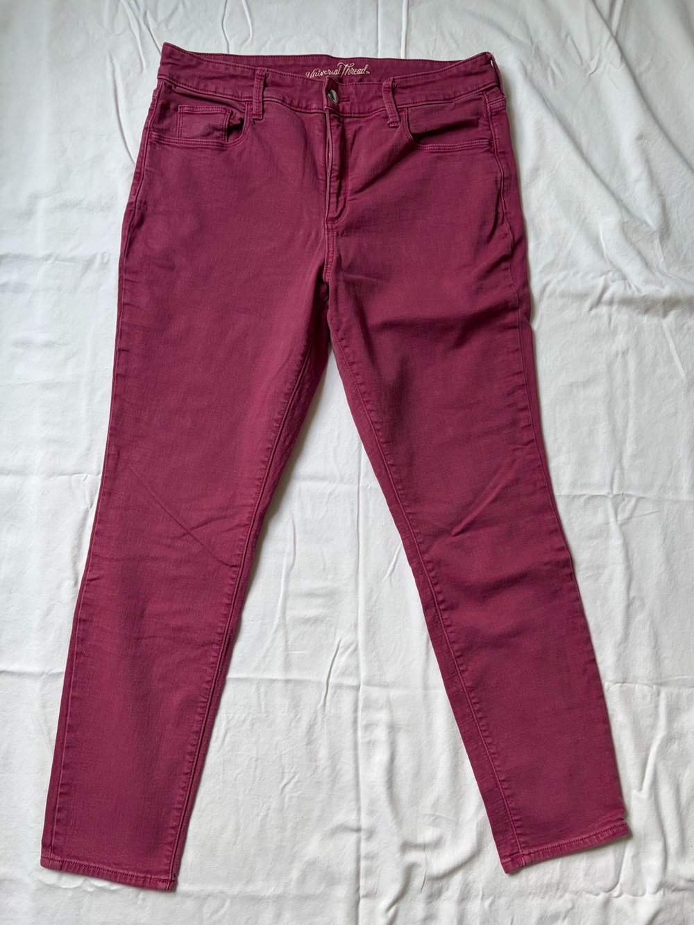Universal Thread Women's Wine Skinny Jeans